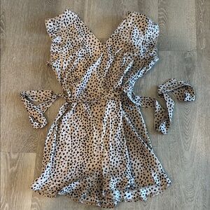 Boutique Leopard Print Romper